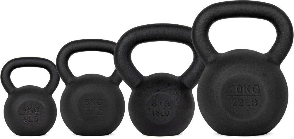 VirtuFit Kettlebell Set Gietijzer 4-6-8-10 kg