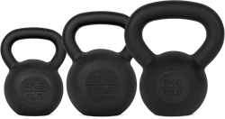 VirtuFit Kettlebell Set Gietijzer 4-6-8 kg
