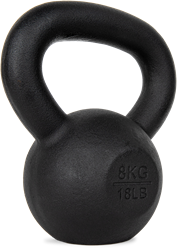 VirtuFit Kettlebell Pro - Kettle Bell - Gietijzer - 8 kg