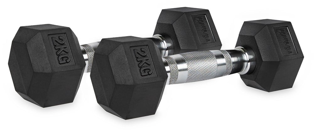 VirtuFit Hexa Dumbell Pro Set - 2 x 2 kg