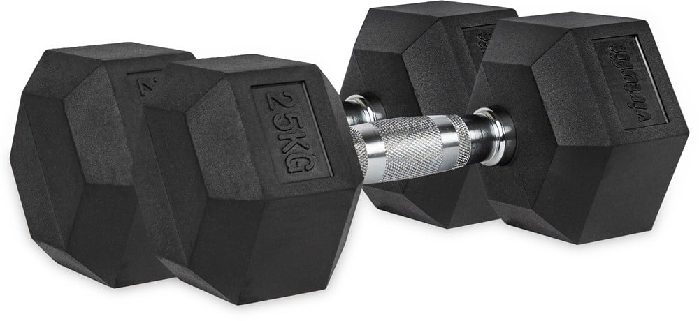 VirtuFit Hexa Dumbell Pro Set - 2 x 25 kg