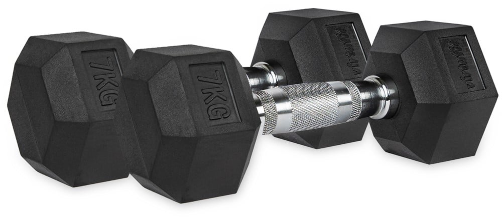 VirtuFit Hexa Dumbbell Pro Set - 2 x 7 kg