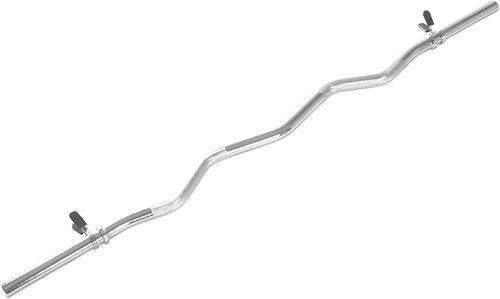 VirtuFit Curlstang - EZ Halterstang - 120 cm - Veerclip - 30 mm