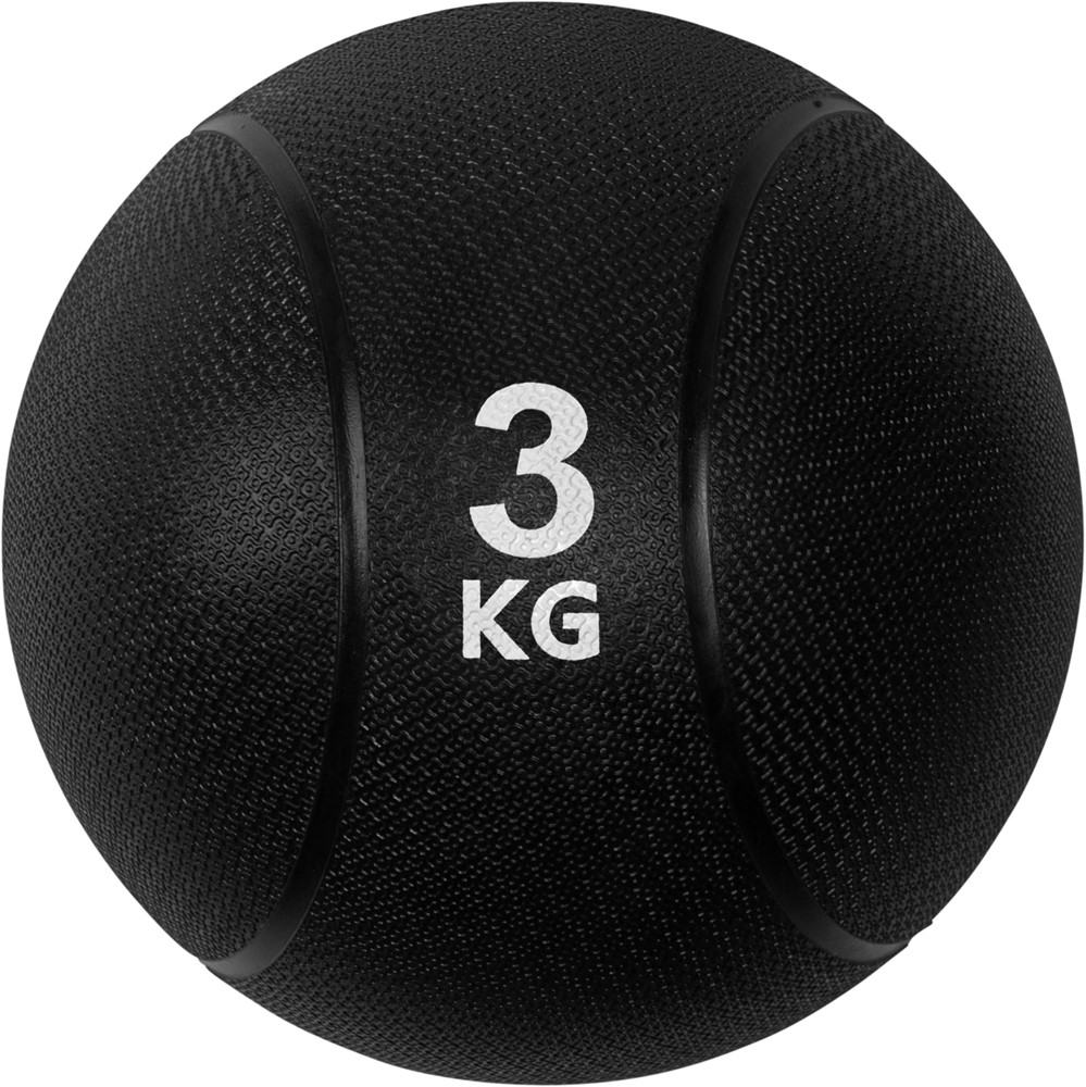 VirtuFit Medicijnbal Pro - Medicine Ball - 3 kg - Rubber - Zwart