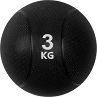 VirtuFit Medicijnbal Pro - Medicine Ball - 3 kg - Rubber - Zwart