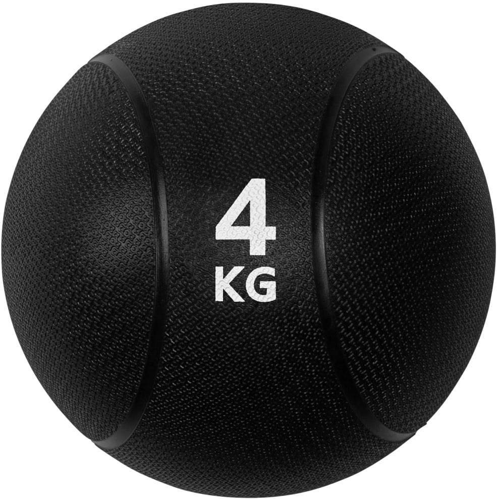 VirtuFit Medicijnbal Pro - Medicine Ball - 4 kg - Rubber - Zwart