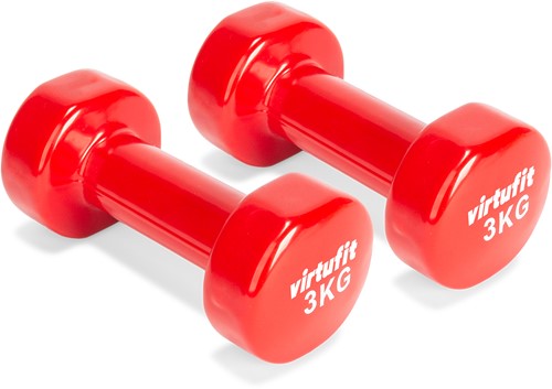 VirtuFit Vinyl Dumbbell Set Pro - 2 x 3 kg