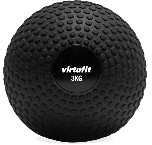 VirtuFit Slam Ball – Fitness Bal – 3 kg – Zwart