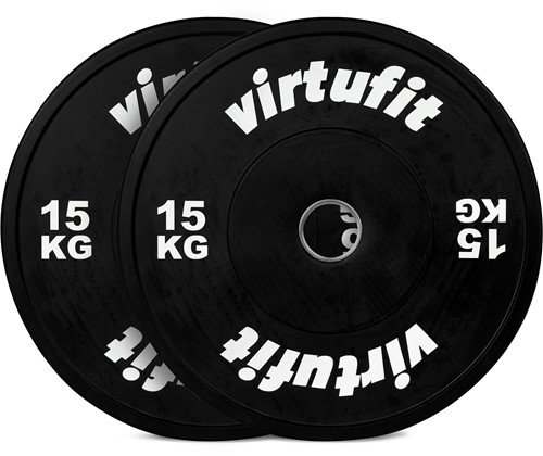 VirtuFit Bumper Plate - Olympische Halterschijf van Rubber - 50 mm - set 2 x 15 kg-2