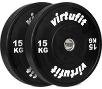 VirtuFit Bumper Plate - Olympische Halterschijf van Rubber - 50 mm - set 2 x 15 kg