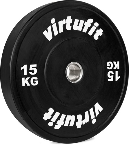 VirtuFit Bumper Plate - Olympische Halterschijf van Rubber - 50 mm - 15 kg
