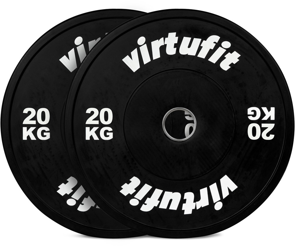 VirtuFit Bumper Plate Set - Olympische Halterschijven van Rubber - 100 kg