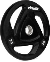 VirtuFit Olympische Rubberen Halterschijf - 20 kg