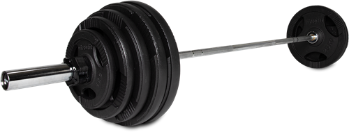 VirtuFit Olympische Gietijzeren Halterset - 170 kg