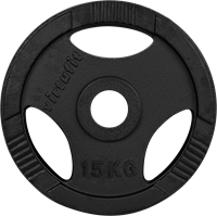 VirtuFit Olympische Gietijzeren Halterschijf - 15 kg-2