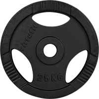 VirtuFit Olympische Gietijzeren Halterschijf - 25 kg-2