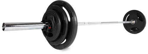 VirtuFit Olympische Gietijzeren Halterset - 90 kg