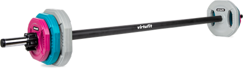 VirtuFit Aerobic Pump Set Pro Rubber - 20 kg - Gekleurd
