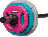 VirtuFit Aerobic Pump Set Pro Rubber - 20 kg - Gekleurd-2