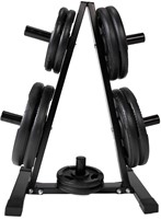 VirtuFit Halterschijf Opbergrek + Gietijzeren Halterschijf - 150 kg-2