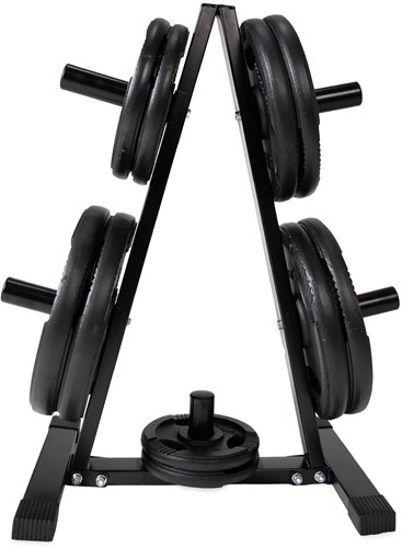 VirtuFit Halterschijf Opbergrek + Gietijzeren Halterschijf - 150 kg-2