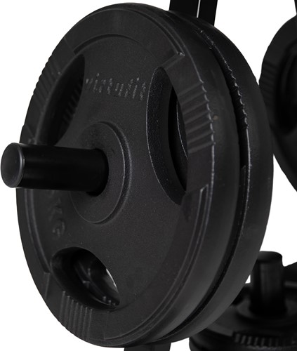 VirtuFit Halterschijf Opbergrek + Gietijzeren Halterschijf - 150 kg-3