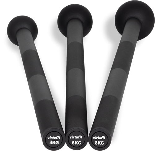 VirtuFit Macebell Set - Zwart - 4, 6, 8 kg