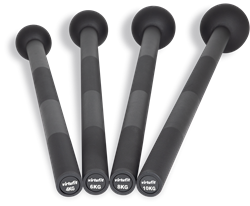 VirtuFit Macebell Set - Zwart - 4, 6, 8, 10 kg