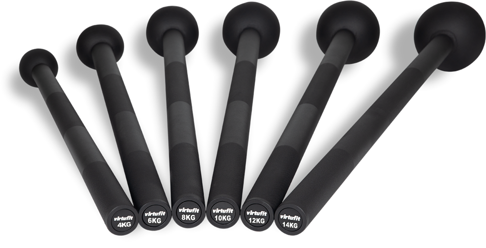 VirtuFit Macebell Set - Zwart - 4, 6, 8, 10, 12, 14 kg