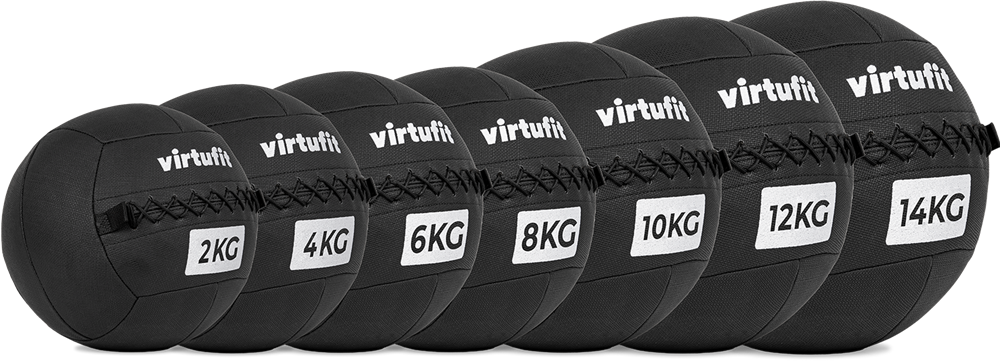 VirtuFit Wall Ball Pro Set - 2, 4, 6, 8, 10, 12, 14 kg