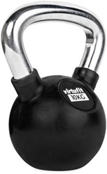 VirtuFit Kettlebell - Rubber/Chroom - 10 kg