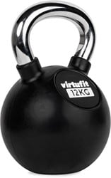 VirtuFit Kettlebell - Rubber/Chroom - 12 kg