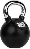 VirtuFit Kettlebell - Rubber/Chroom - 20 kg