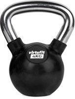 VirtuFit Kettlebell - Rubber/Chroom - 4 kg-2
