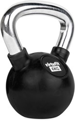 VirtuFit Kettlebell - Rubber/Chroom - 6 kg