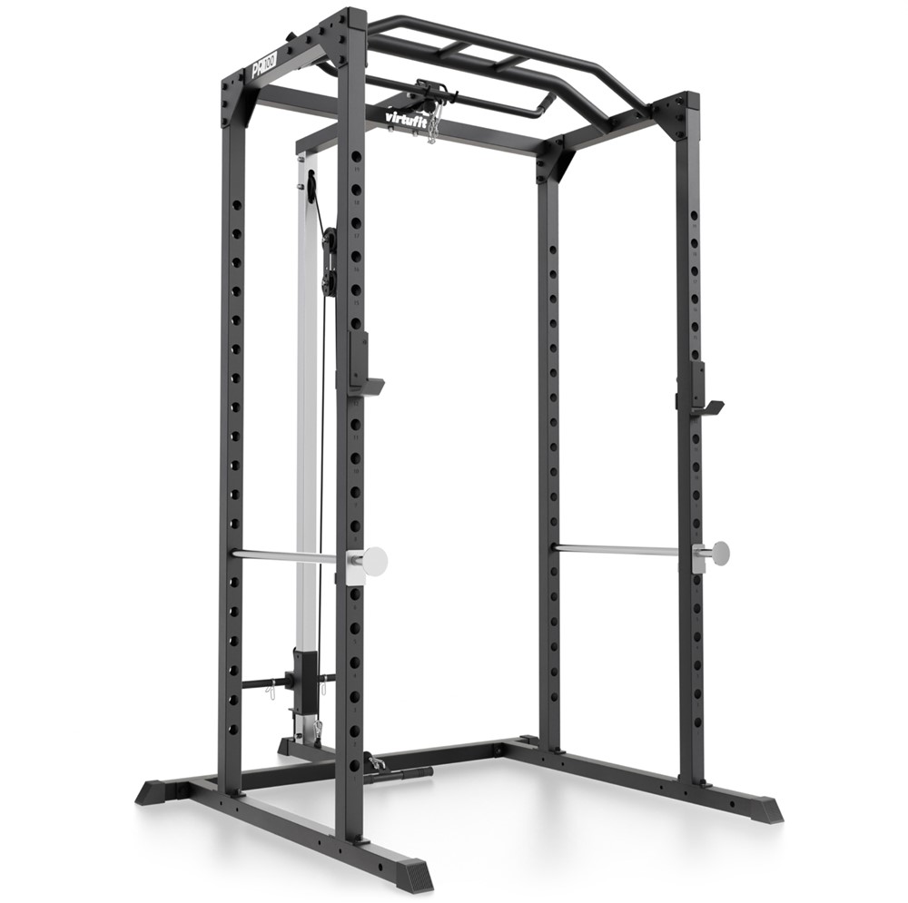 VirtuFit PR100 Power Rack met Lat Attachment - Squat Rack - Inclusief Pulley Station - Krachtstation
