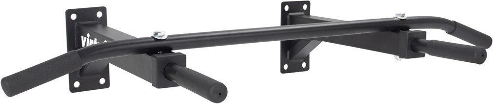 VirtuFit Multifunctionele Optrekstang Pro - Pull Up Bar - Wandmontage - Incl. Bevestigingsmateriaal - Zwart