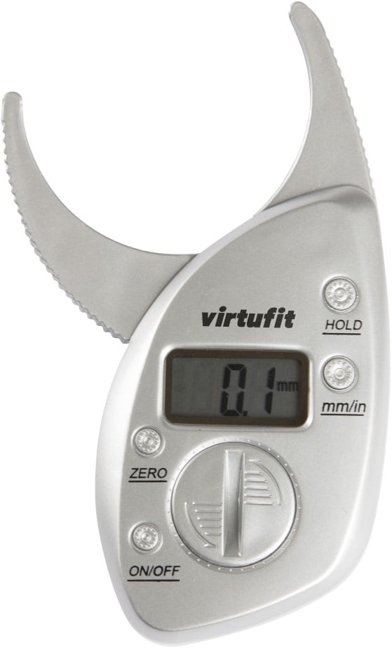 VirtuFit Digitale Huidplooimeter - Vetpercentagemeter - Vetmeter - Grijs