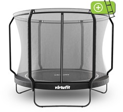 VirtuFit Premium Trampoline met Veiligheidsnet - Zwart - 305 cm