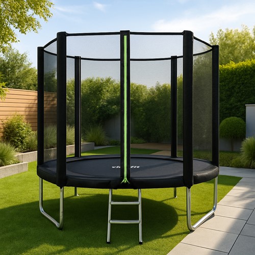 VirtuFit Trampoline met Veiligheidsnet - Zwart - 251 cm - Tweedekans-2