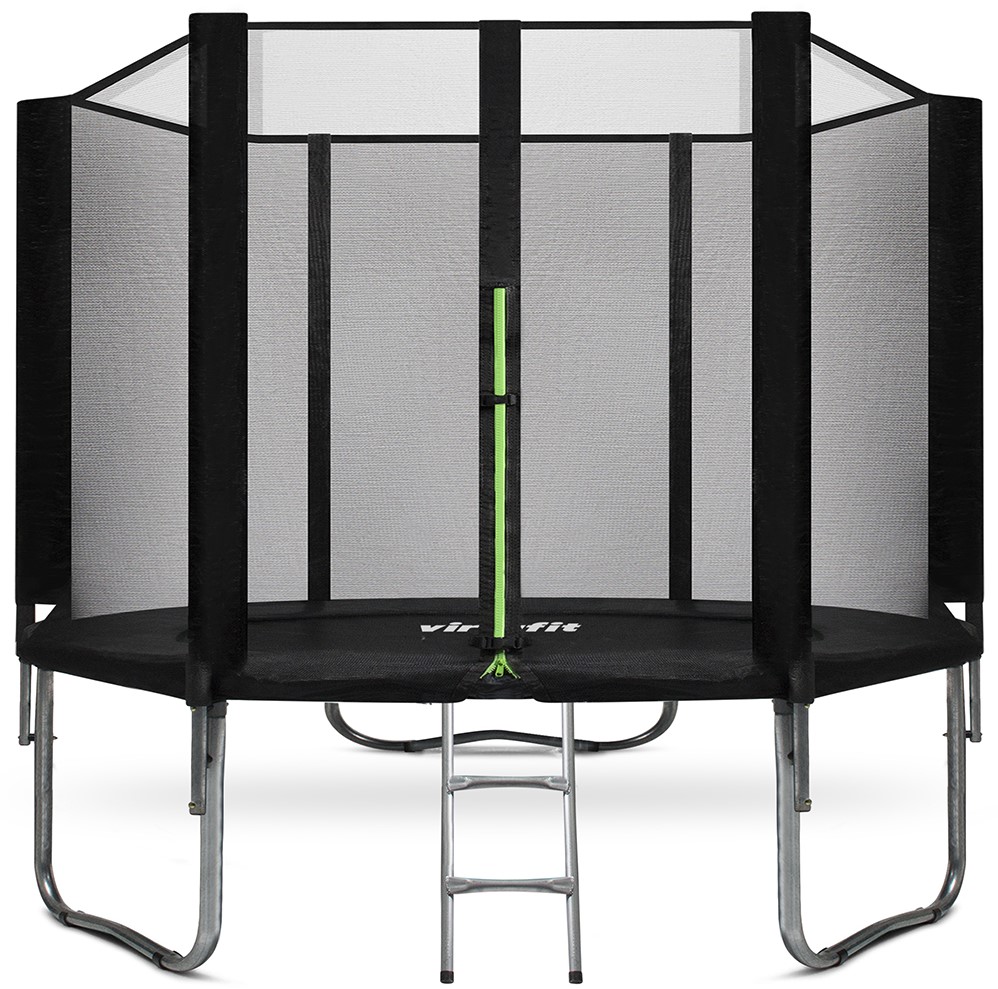 VirtuFit Trampoline met Veiligheidsnet - Zwart - 251 cm - Tweedekans