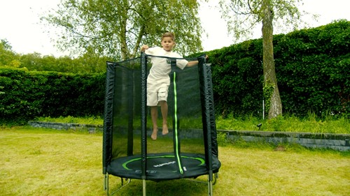 VirtuFit Kindertrampoline met Veiligheidsnet - Zwart - 140 cm-2