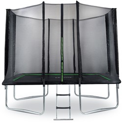 fitnessapparaat.nl VirtuFit Rechthoekige Trampoline met Veiligheidsnet - Zwart - 183 x 274 cm aanbieding