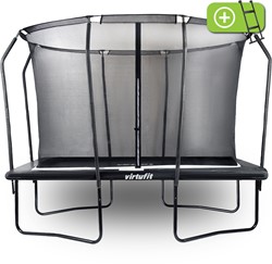 VirtuFit Premium Rechthoekige Trampoline met Veiligheidsnet - Zwart - 213 x 305 cm - Gratis trap