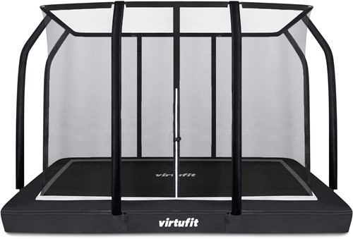 VirtuFit Premium Inground Trampoline met Veiligheidsnet - Zwart - 183 x 274 cm - Tweedekans