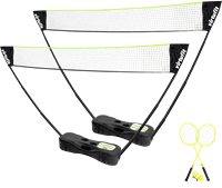 VirtuFit 2-in-1 Portable Badminton- en Tennis Set - Inclusief koffer en rackets
