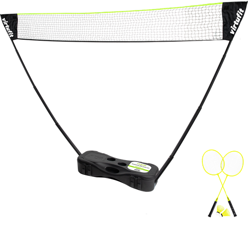 VirtuFit 2-in-1 Portable Badminton- en Tennis Set - Inclusief koffer en rackets-2