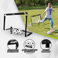 VirtuFit Kinder Voetbaldoelen Set met 2 Ballen en Pomp - Voetbalgoals - 92 x 64 cm-3