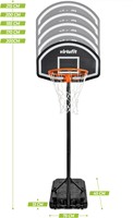 VirtuFit Verstelbare Basketbalpaal - 170 tot 215 cm-3
