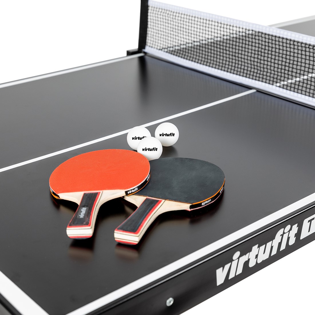 Egomania maniac Idool VirtuFit Mini Tafeltennistafel TT160 - Met 2 Batjes en 3 Ballen |  Fitnessapparaat.nl